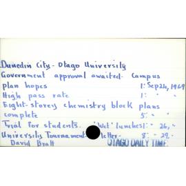 Dunedin City- Otago University