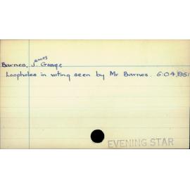 Barnes, James George