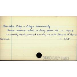 Dunedin City - Otago University