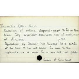 Dunedin City - Oval.