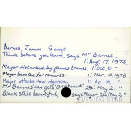 Barnes, James George