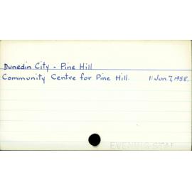 Dunedin City - Pine Hill