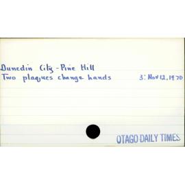 Dunedin City - Pine Hill