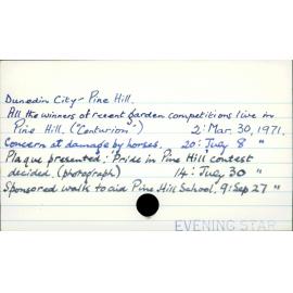 Dunedin City - Pine Hill