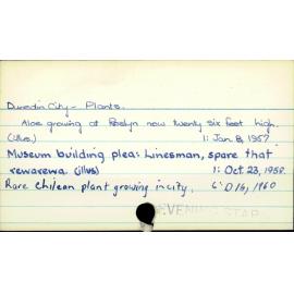 Dunedin City - Plants