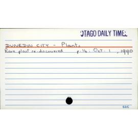 Dunedin City - Plants