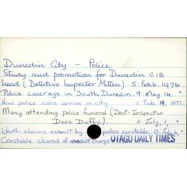 Dunedin City - Police