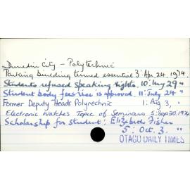 Dunedin City - Polytechnic