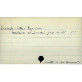Dunedin City - Population