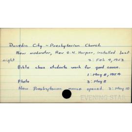 Dunedin City - Presbyterian Church
