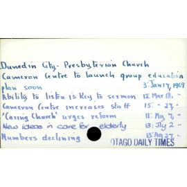 Dunedin City - Presbyterian Church