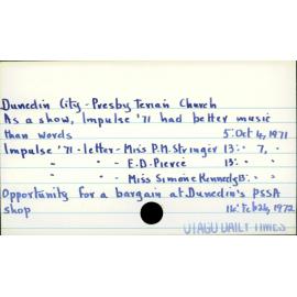 Dunedin City - Presbyterian Church