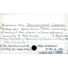 Dunedin City - Presbyterian Church