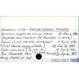 Dunedin City - Presbyterian Church