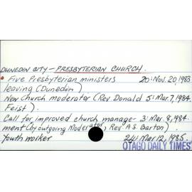 Dunedin City - Presbyterian Church