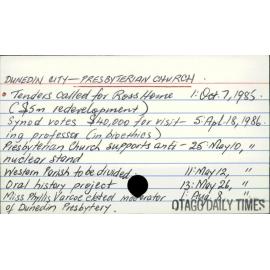 Dunedin City - Presbyterian Church