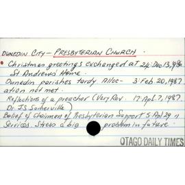 Dunedin City - Presbyterian Church