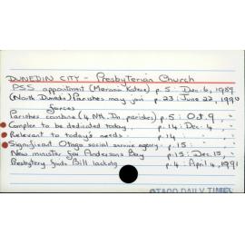 Dunedin City - Presbyterian Church