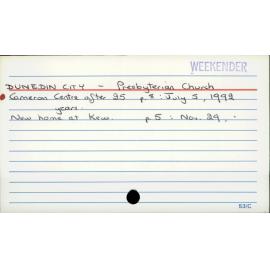 Dunedin City - Presbyterian Church