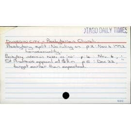 Dunedin City - Presbyterian Church