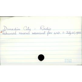 Dunedin City - Radio