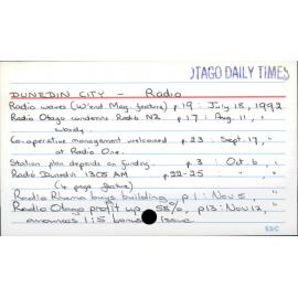 Dunedin City - Radio