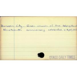 Dunedin City - Radio church of the Helping Hand