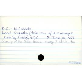 Dunedin City - Railroads