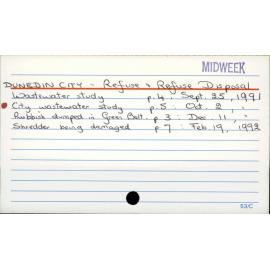 Dunedin City - Refuse and refuse disposal