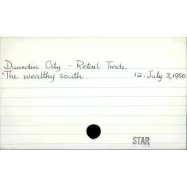 Dunedin City - Retail trade