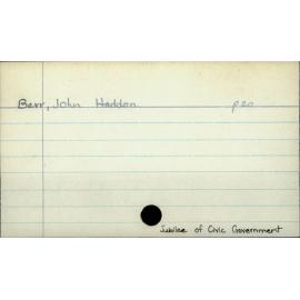 Barr, John Haddon 