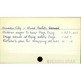 Dunedin City - Road Safety