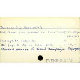 Dunedin City - Road Safety