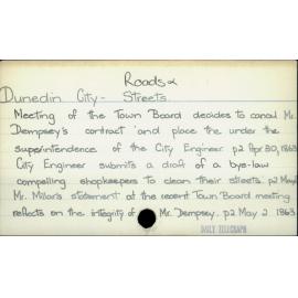 Dunedin City - Roads & Streets