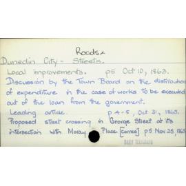 Dunedin City - Roads & Streets
