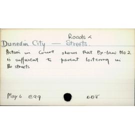 Dunedin City - Roads & Streets
