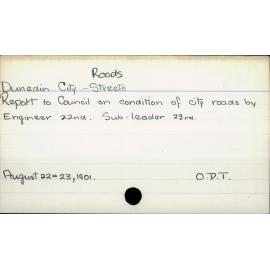 Dunedin City - Roads & Streets