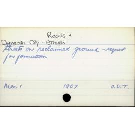 Dunedin City - Roads & Streets