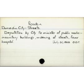 Dunedin City - Roads & Streets
