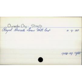 Dunedin City - Roads and streets