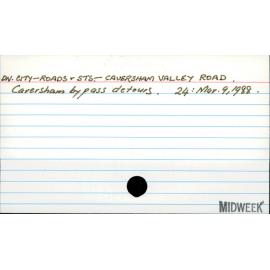 Dunedin City - Roads and streets - Caversham Valley Road