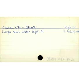 Dunedin City - Streets