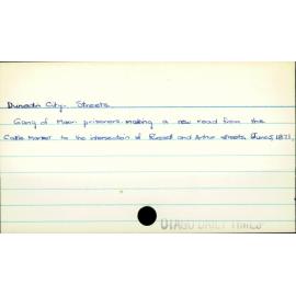 Dunedin City - Streets