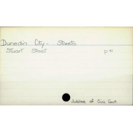 Dunedin City - Streets