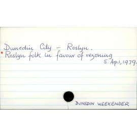 Dunedin City - Roslyn