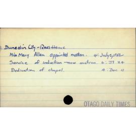 Dunedin City - Ross Home