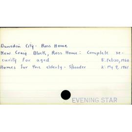 Dunedin City - Ross Home