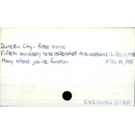 Dunedin City - Ross Home