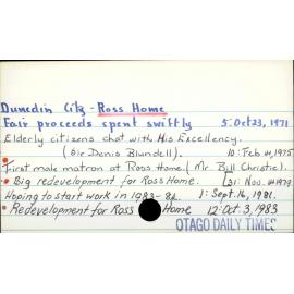 Dunedin City - Ross Home