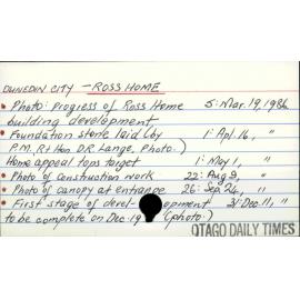 DUNEDIN CITY - ROSS HOME